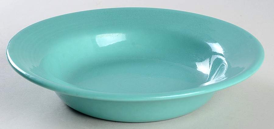 Colorstax Aqua Rim Soup Bowl by Metlox - Poppytrail - Vernon-1