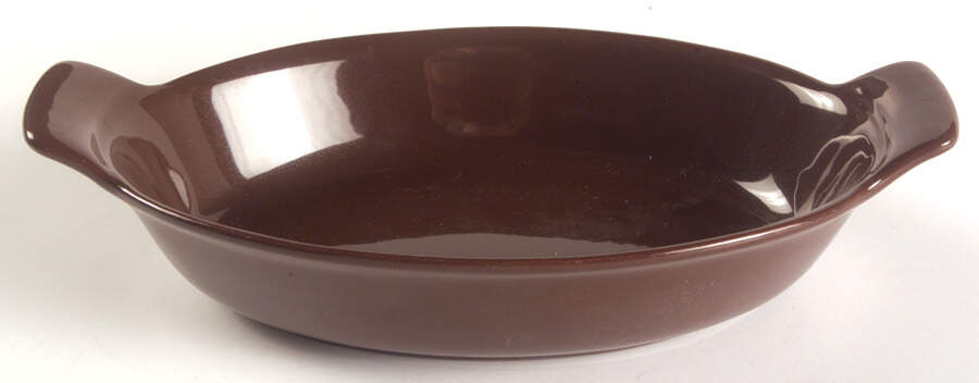 Colorstax Chocolate 9" Augratin by Metlox - Poppytrail - Vernon-1