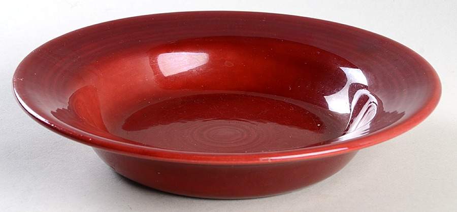 Colorstax Cranberry Rim Soup Bowl by Metlox - Poppytrail - Vernon-1