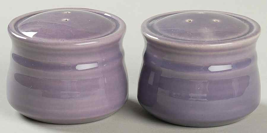 Colorstax Lilac Salt & Pepper Set by Metlox - Poppytrail - Vernon-1