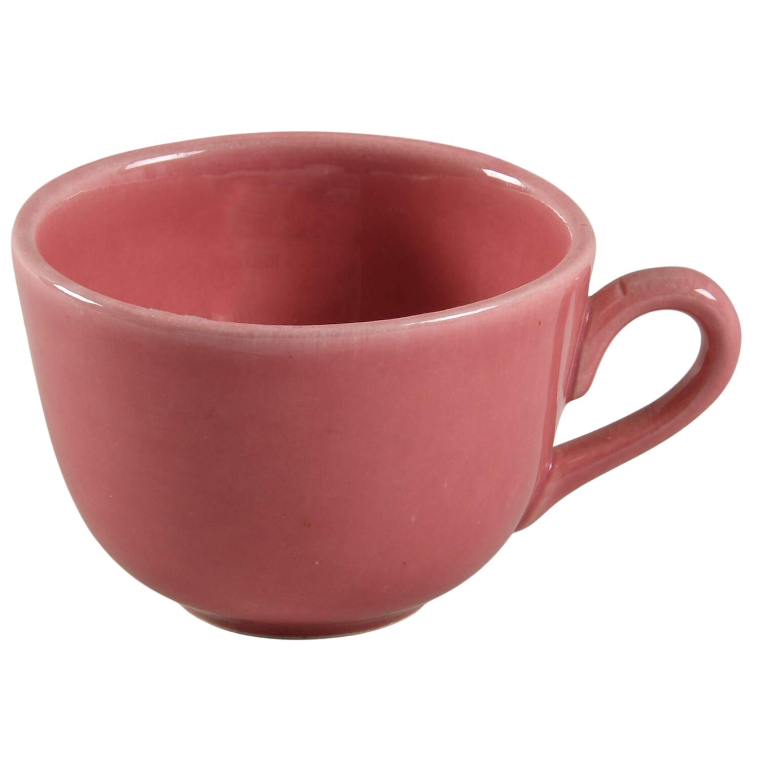 Colorstax Pink Rose Flat Demitasse Cup by Metlox - Poppytrail - Vernon-1