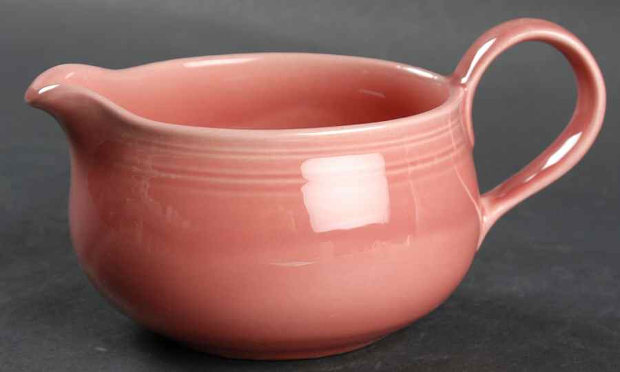 Colorstax Pink Rose Gravy Boat by Metlox - Poppytrail - Vernon-1
