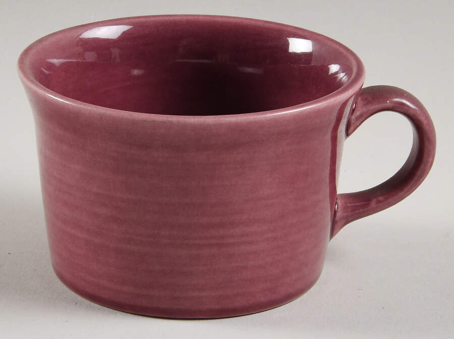 Colorstax Plum Flat Cup by Metlox - Poppytrail - Vernon-1