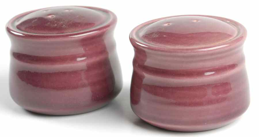 Colorstax Plum Salt & Pepper Set by Metlox - Poppytrail - Vernon-1