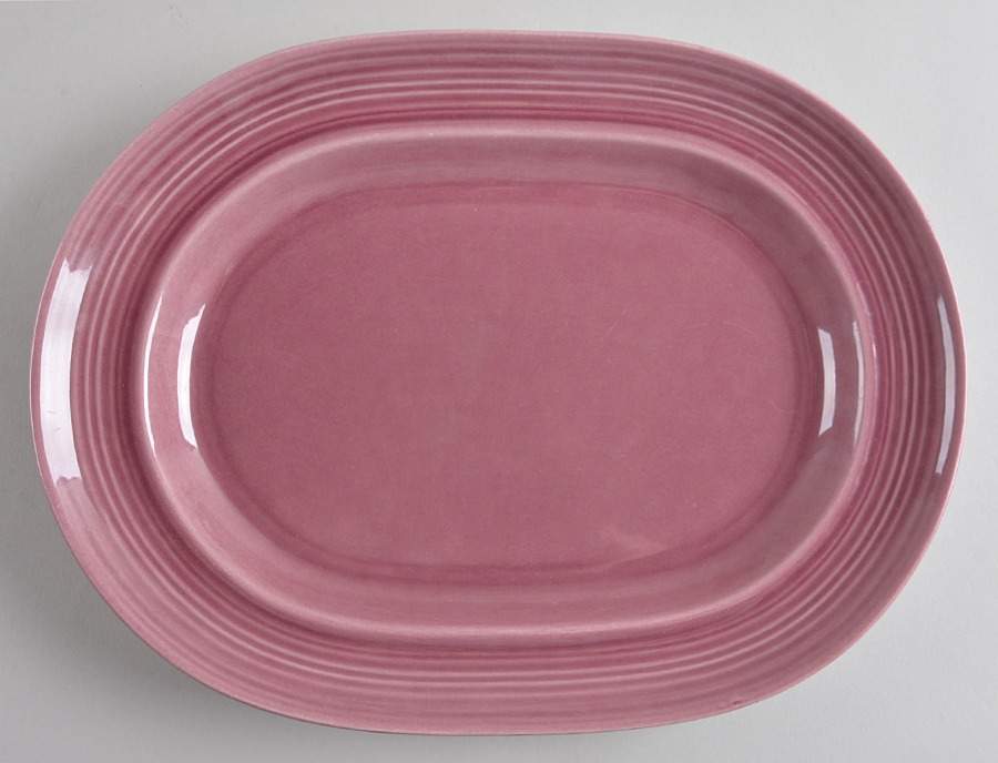 Colorstax Plum 13" Oval Serving Platter by Metlox - Poppytrail - Vernon-1