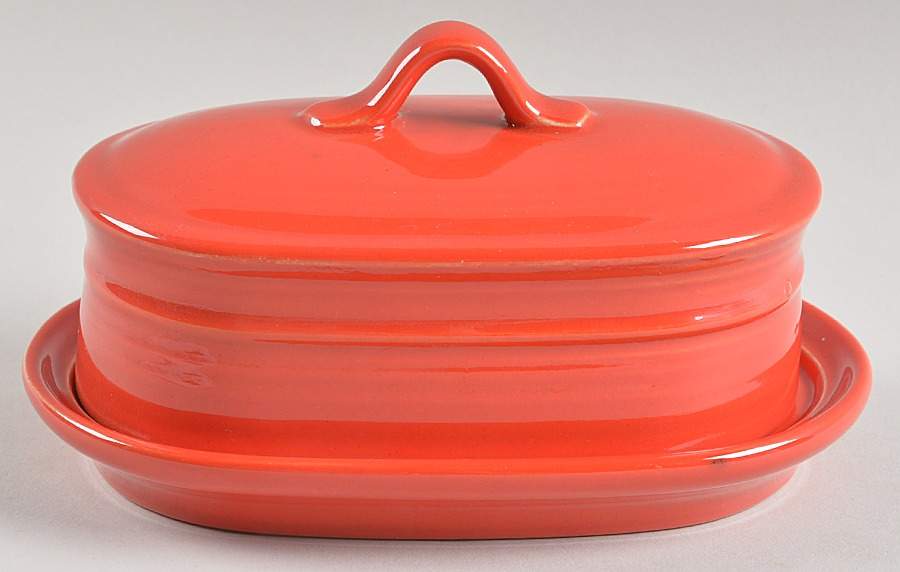 Colorstax Bright Red 1/4 Lb Covered Butter by Metlox - Poppytrail - Vernon-1