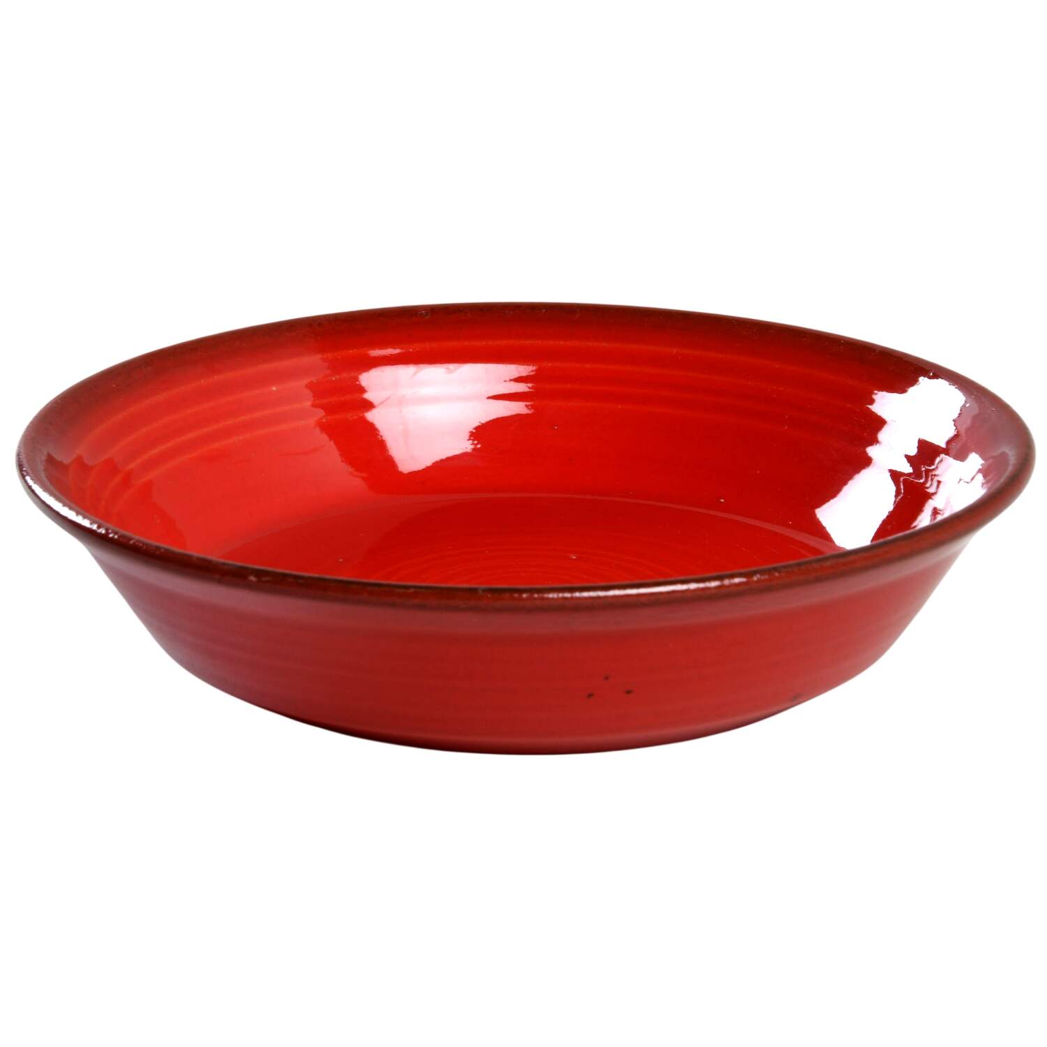 Colorstax Bright Red Coupe Soup Bowl by Metlox - Poppytrail - Vernon-1