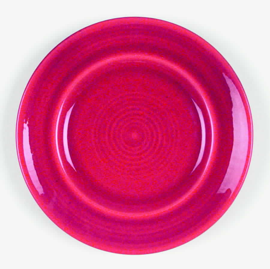 Colorstax Bright Red Bread & Butter Plate by Metlox - Poppytrail - Vernon-1