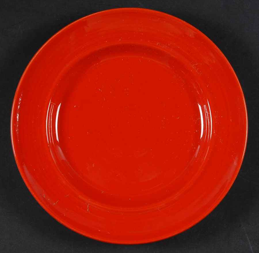 Colorstax Bright Red Salad Plate by Metlox - Poppytrail - Vernon-1
