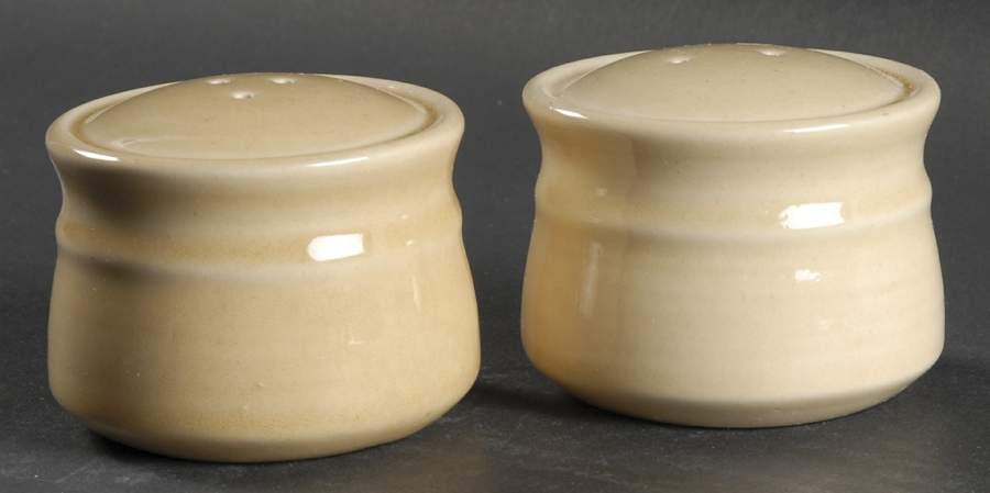 Colorstax Sand Salt & Pepper Set by Metlox - Poppytrail - Vernon-1