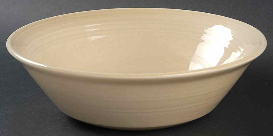 Colorstax Sand 9" Round Vegetable Bowl by Metlox - Poppytrail - Vernon-1