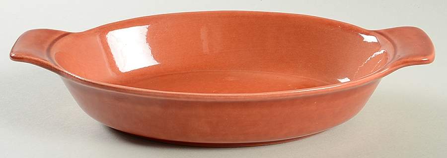 Colorstax Terra Cotta 9" Augratin by Metlox - Poppytrail - Vernon-1