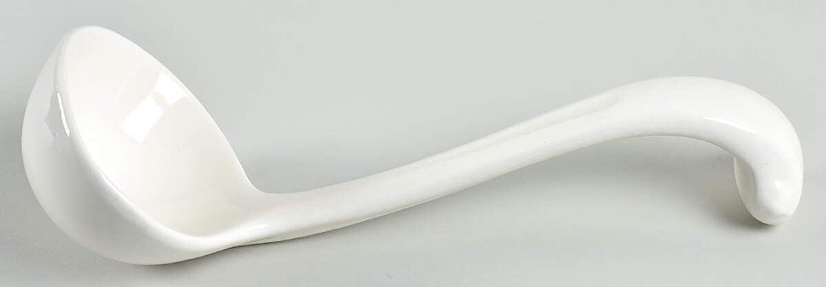 Colorstax White Tureen Ladle by Metlox - Poppytrail - Vernon-1