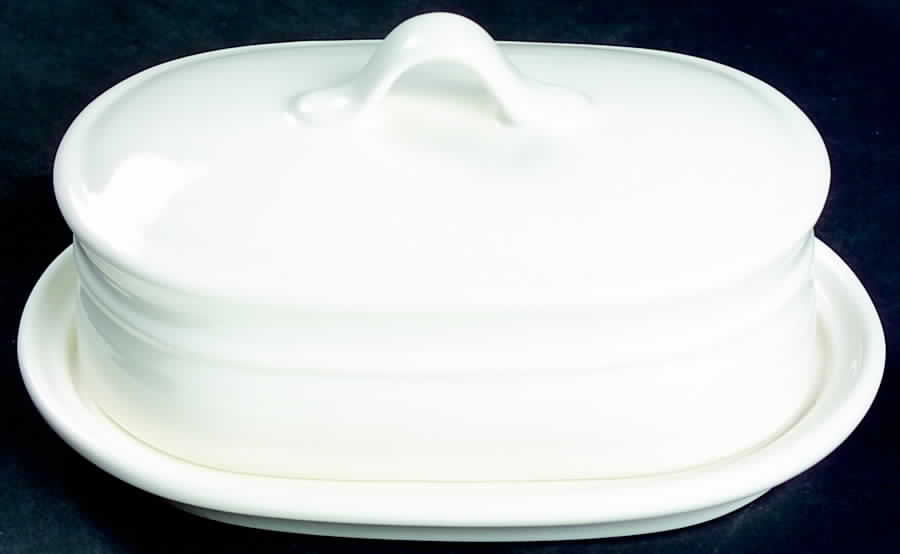 Colorstax White 1/4 Lb Covered Butter by Metlox - Poppytrail - Vernon-1