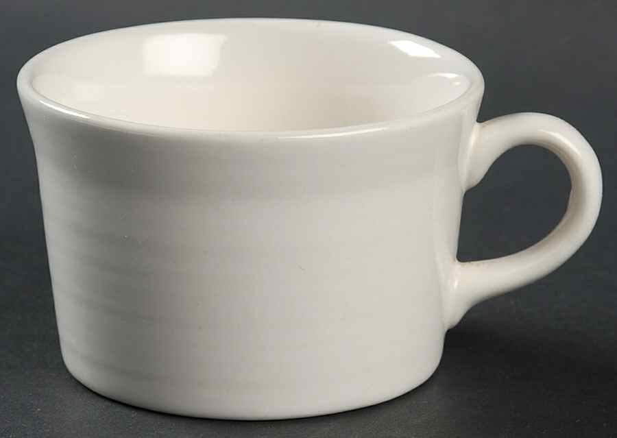 Colorstax White Flat Cup by Metlox - Poppytrail - Vernon-1