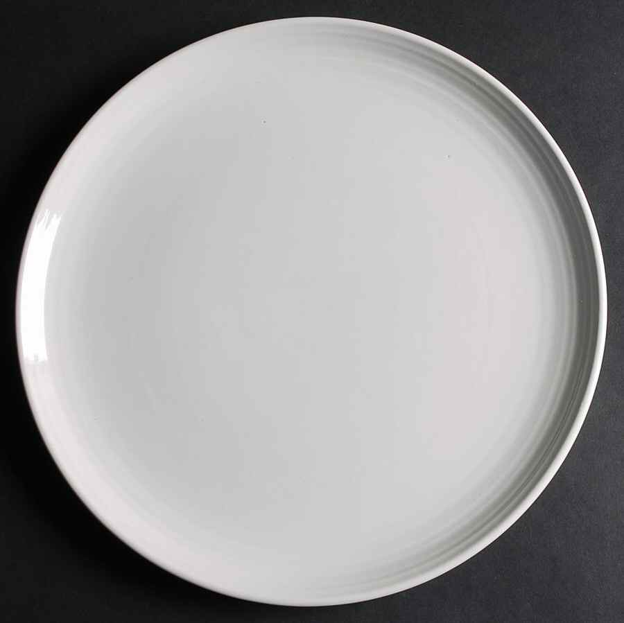 Colorstax White 13" Chop Plate (Round Platter) by Metlox - Poppytrail - Vernon-1