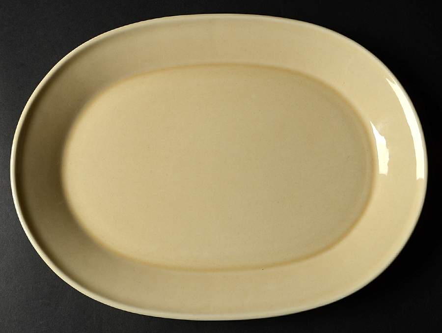 Colorstax Wheat 13" Oval Serving Platter by Metlox - Poppytrail - Vernon-1