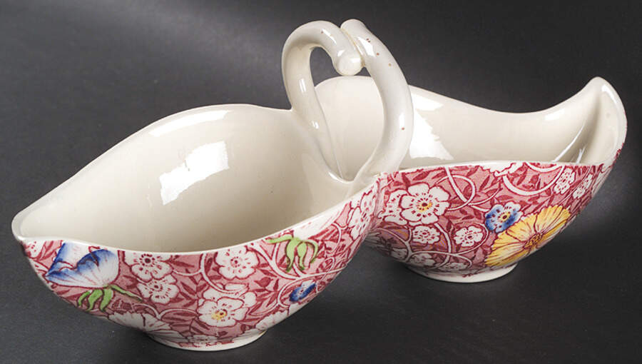 Cosmos 11" 2-Part Handled Relish by Metlox - Poppytrail - Vernon-1