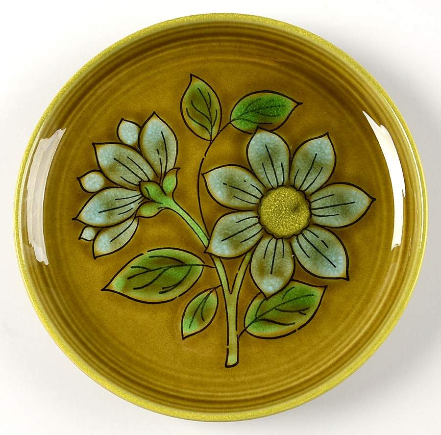 Dahlia Blue Salad Plate by Metlox - Poppytrail - Vernon-1