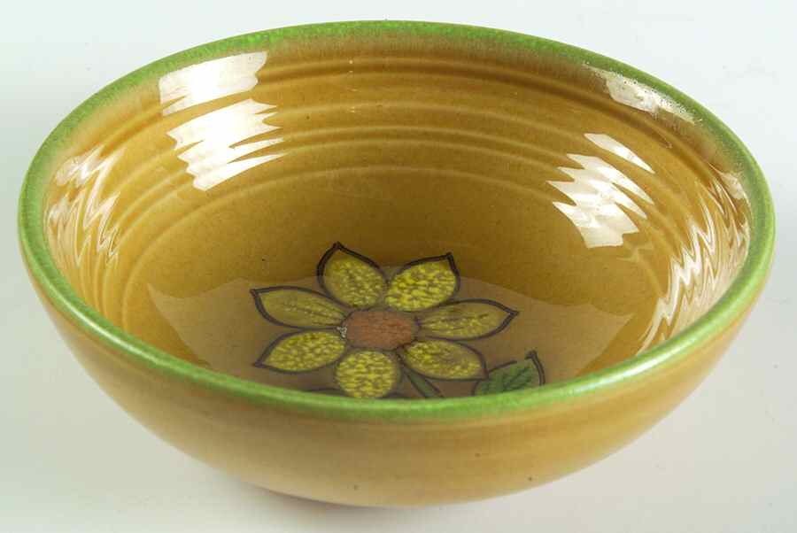 Dahlia Gold Fruit/Dessert (Sauce) Bowl by Metlox - Poppytrail - Vernon-1