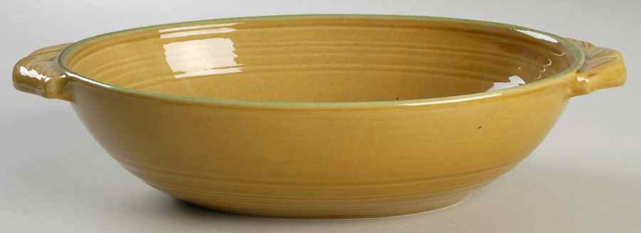 Dahlia Gold 11" Oval Vegetable Bowl by Metlox - Poppytrail - Vernon-1