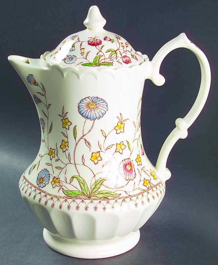 Desert Bloom Coffee Pot & Lid by Metlox - Poppytrail - Vernon-1