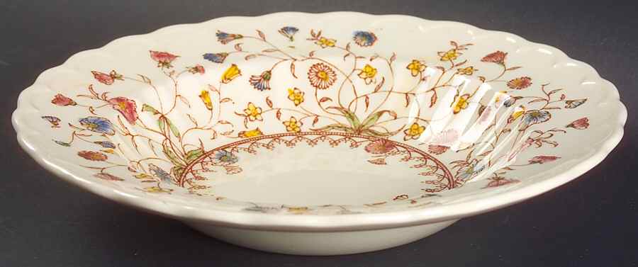 Desert Bloom Rim Soup Bowl by Metlox - Poppytrail - Vernon-1