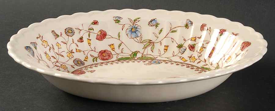 Desert Bloom 10" Oval Vegetable Bowl by Metlox - Poppytrail - Vernon-1