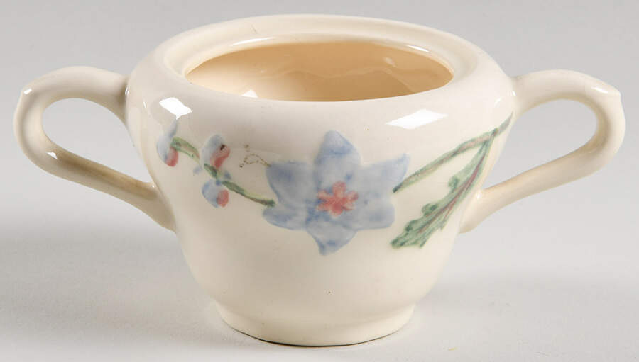 Delphinium Sugar Bowl No Lid by Metlox - Poppytrail - Vernon-1