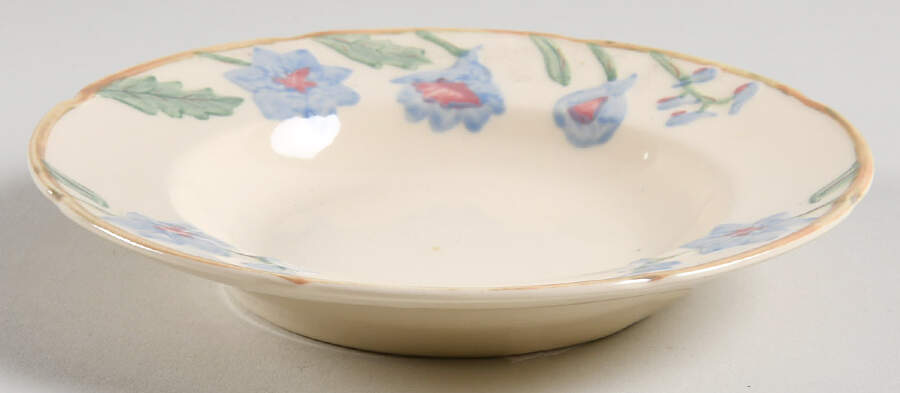 Delphinium Rim Fruit/Dessert (Sauce) Bowl by Metlox - Poppytrail - Vernon-1