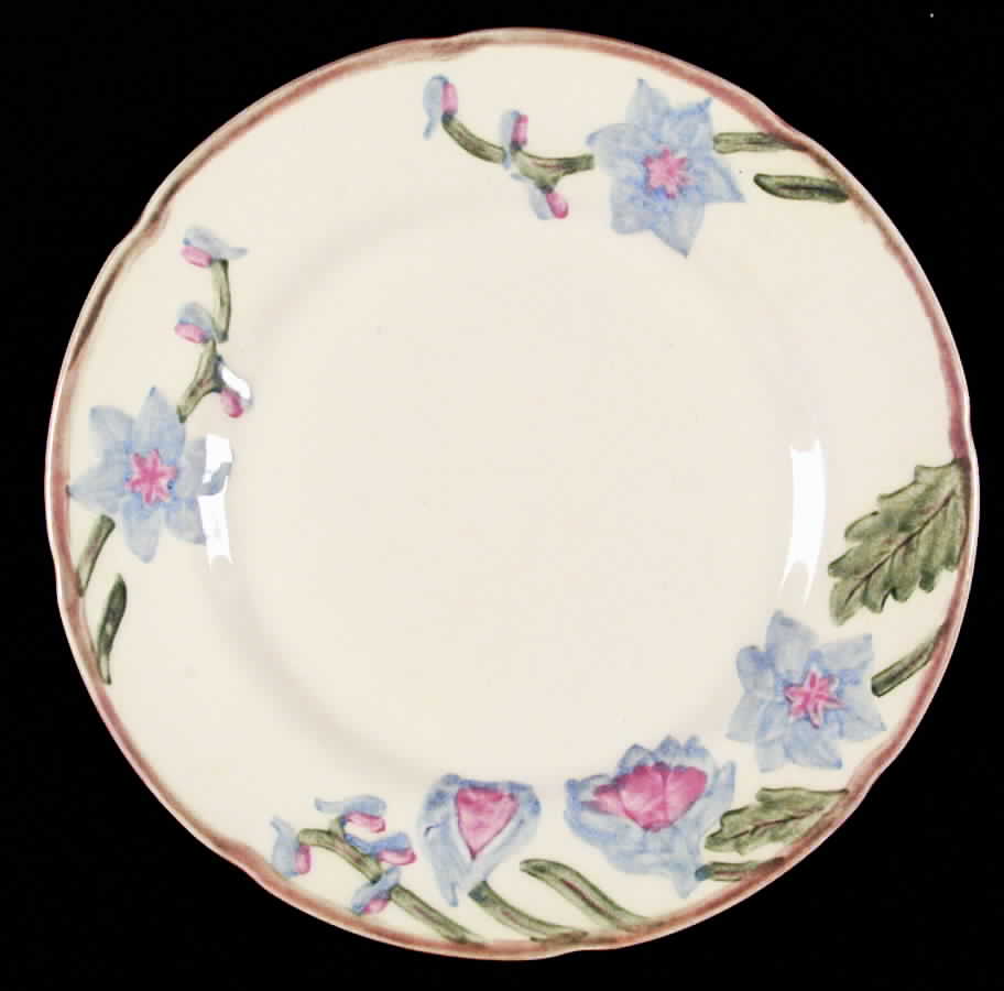 Delphinium Luncheon Plate by Metlox - Poppytrail - Vernon-1