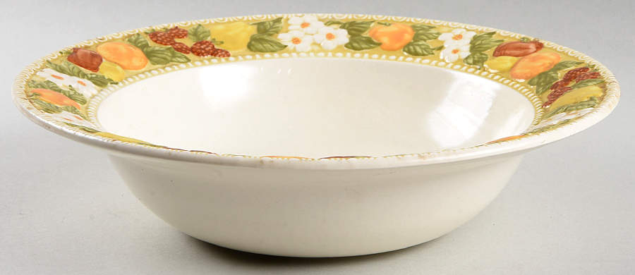 Della Robbia 10" Round Vegetable Bowl by Metlox - Poppytrail - Vernon-1