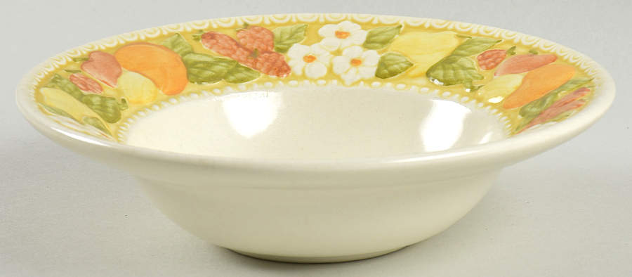 Della Robbia Rim Fruit/Dessert (Sauce) Bowl by Metlox - Poppytrail - Vernon-1