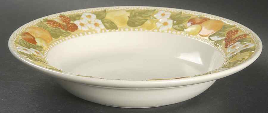 Della Robbia Rim Soup Bowl by Metlox - Poppytrail - Vernon-1
