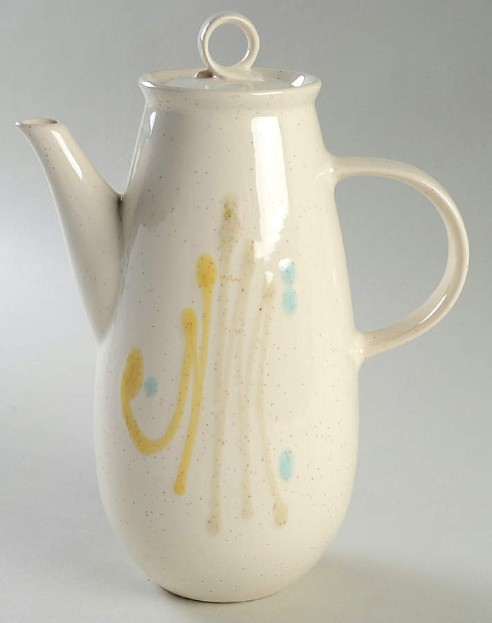 Dis-N-Dot Coffee Pot & Lid by Metlox - Poppytrail - Vernon-1