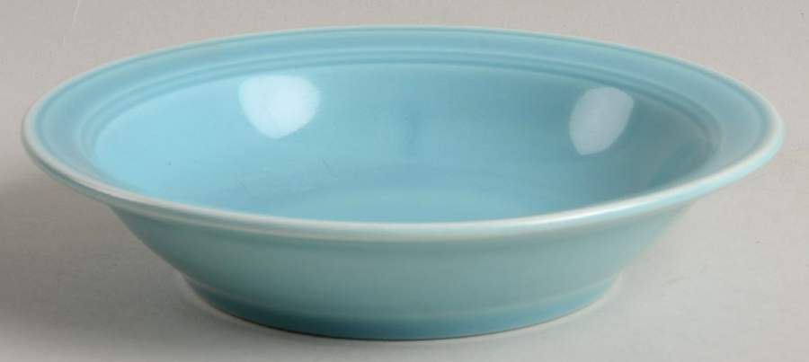 Early California Light Blue Rim Fruit/Dessert (Sauce) Bowl by Metlox - Poppytrail - Vernon-1
