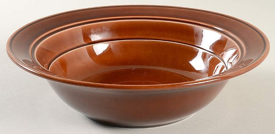 Early California Brown 8" Round Vegetable Bowl by Metlox - Poppytrail - Vernon-1