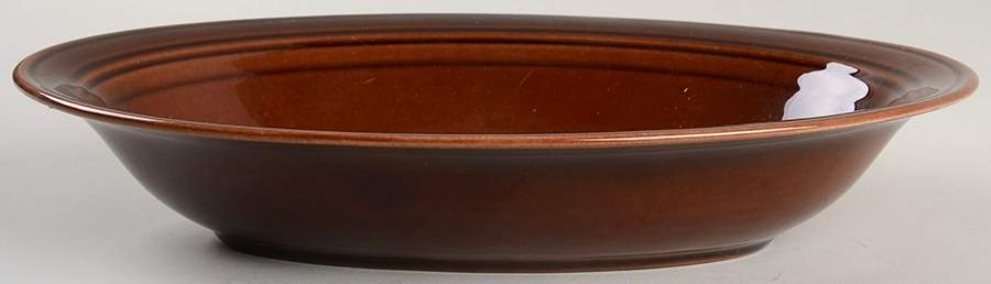 Early California Brown 9" Oval Vegetable Bowl by Metlox - Poppytrail - Vernon-1