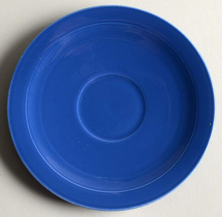 Early California Cobalt Blue Saucer by Metlox - Poppytrail - Vernon-1