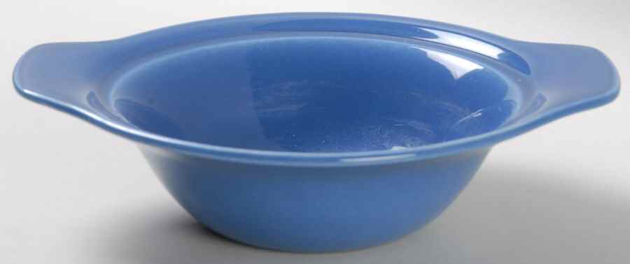 Early California Cobalt Blue Lugged Chowder Bowl by Metlox - Poppytrail - Vernon-1