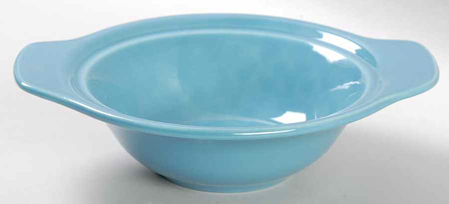 Early California Turquoise Lugged Chowder Bowl by Metlox - Poppytrail - Vernon-1
