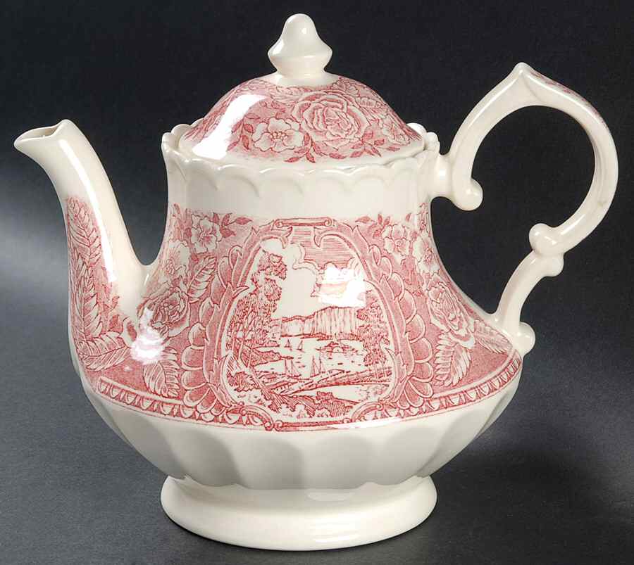 Early Days Pink Teapot & Lid by Metlox - Poppytrail - Vernon-1