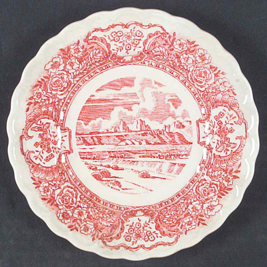 Early Days Pink Bread & Butter Plate by Metlox - Poppytrail - Vernon-1