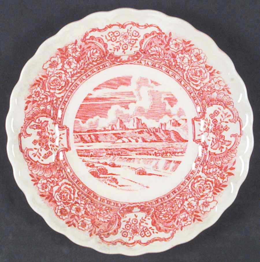 Early Days Pink Luncheon Plate by Metlox - Poppytrail - Vernon-1