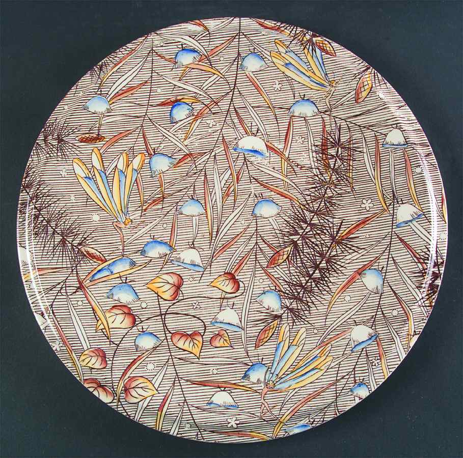 Fantasia 12" Chop Plate (Round Platter) by Metlox - Poppytrail - Vernon-1