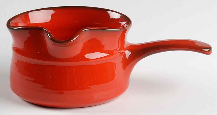 Flamenco Red Gravy Boat by Metlox - Poppytrail - Vernon-1