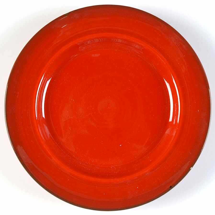 Flamenco Red Salad Plate by Metlox - Poppytrail - Vernon-1