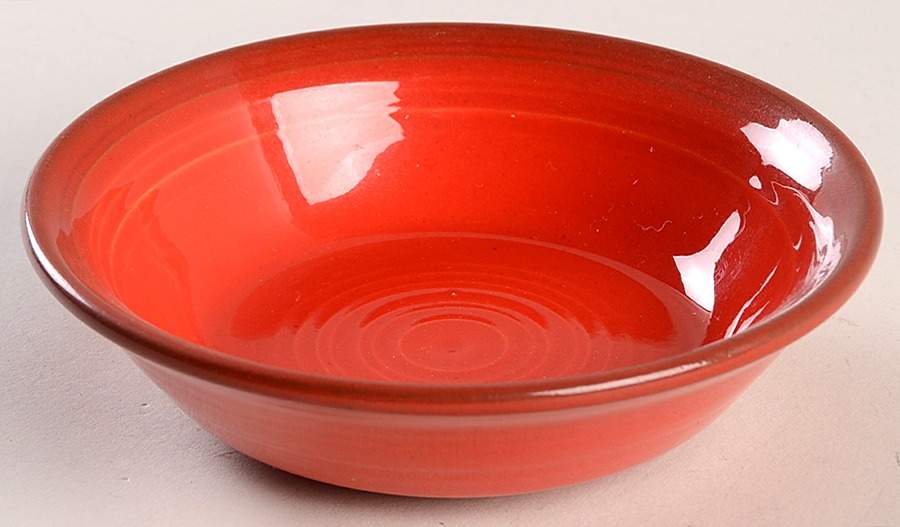 Flamenco Red Fruit/Dessert (Sauce) Bowl by Metlox - Poppytrail - Vernon-1