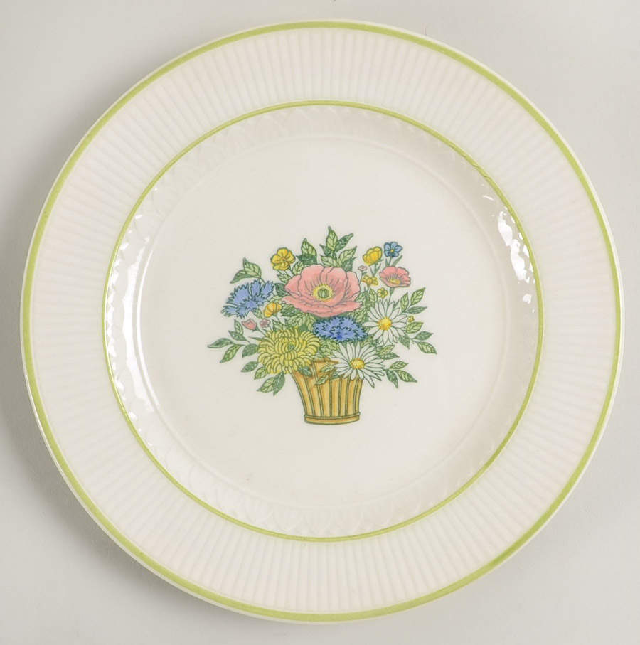 Flower Basket Salad Plate by Metlox - Poppytrail - Vernon-1
