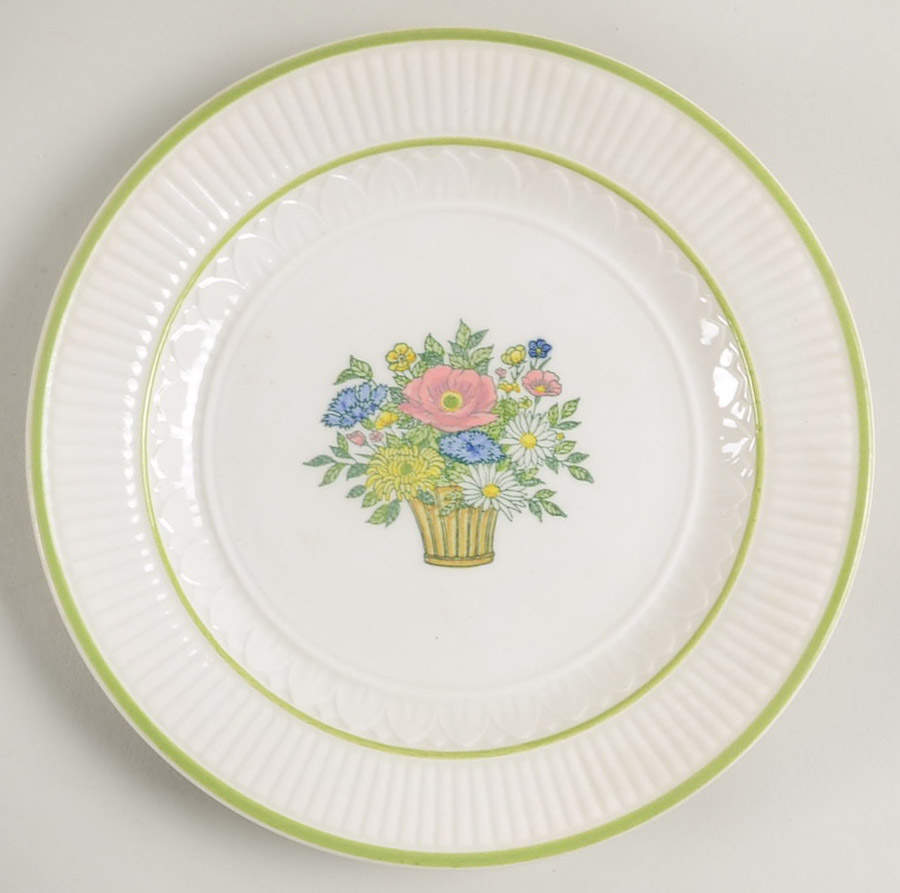 Flower Basket Bread & Butter Plate by Metlox - Poppytrail - Vernon-1